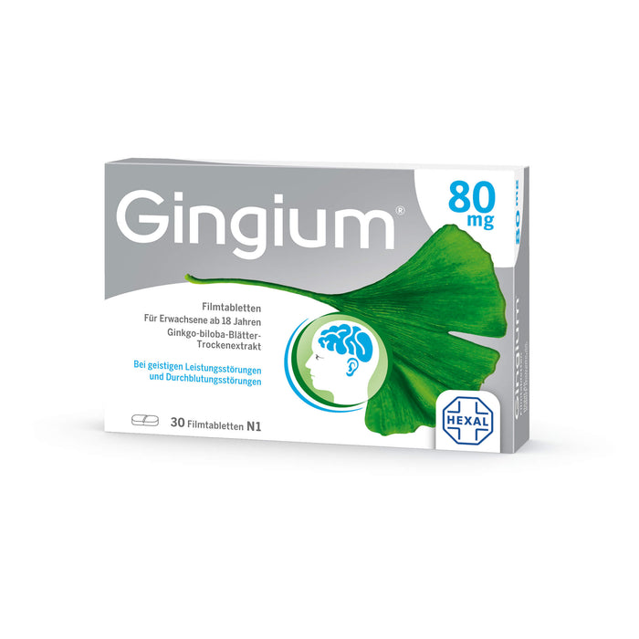 Gingium 80 mg Filmtabletten, 30 St. Tabletten