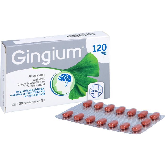 Gingium 120 mg Filmtabletten, 30 pcs. Tablets