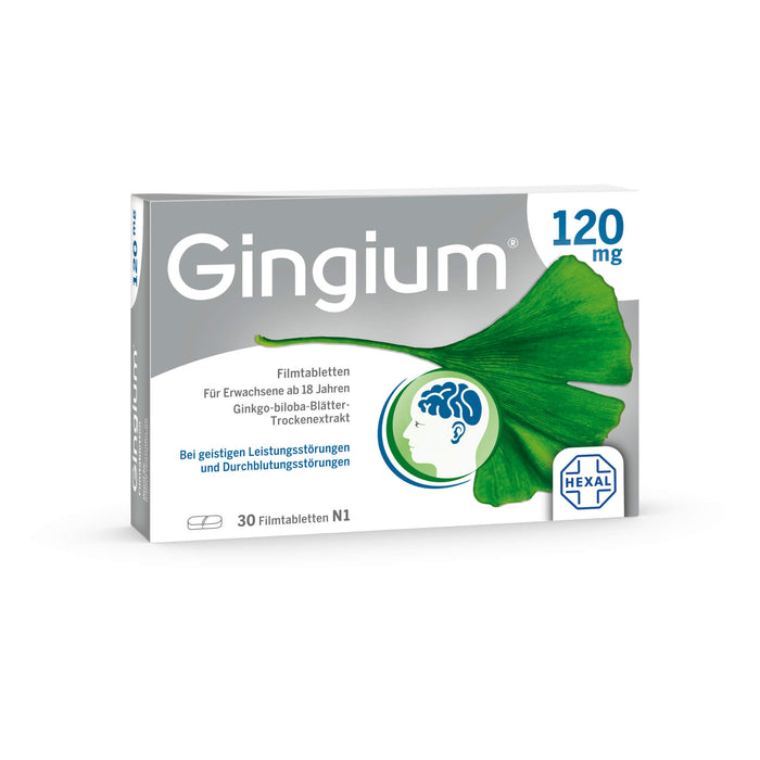 Gingium 120 mg Filmtabletten, 30 pcs. Tablets