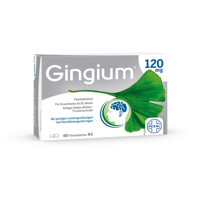 Gingium 120 mg Filmtabletten, 60 pc Tablettes