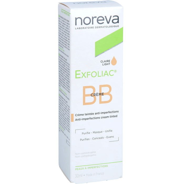 noreva Exfoliac getönte BB-Creme hell, 30 ml Creme