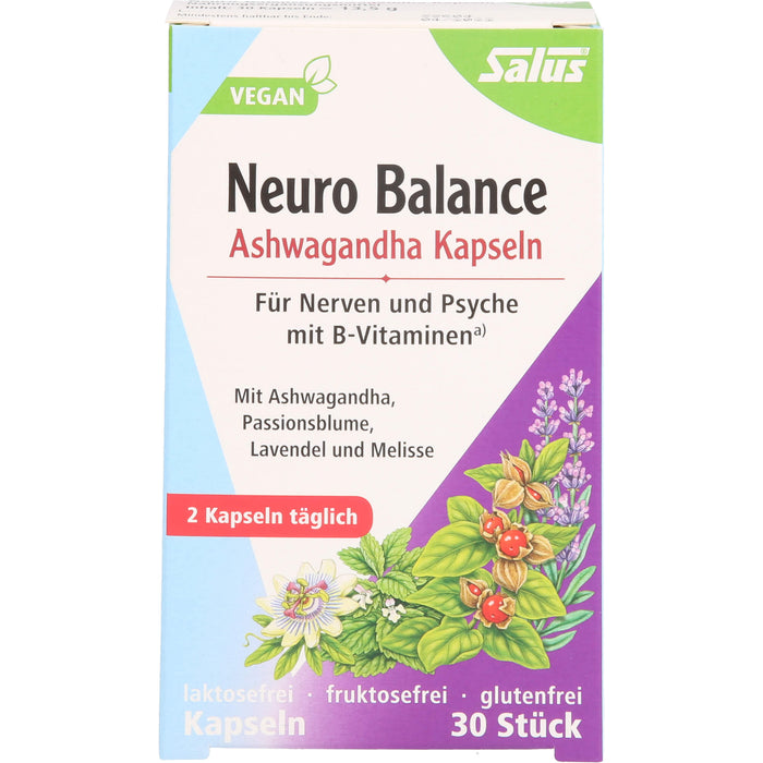 Salus Neuro Balance Ashwagandha Kapseln, 30 pc Capsules