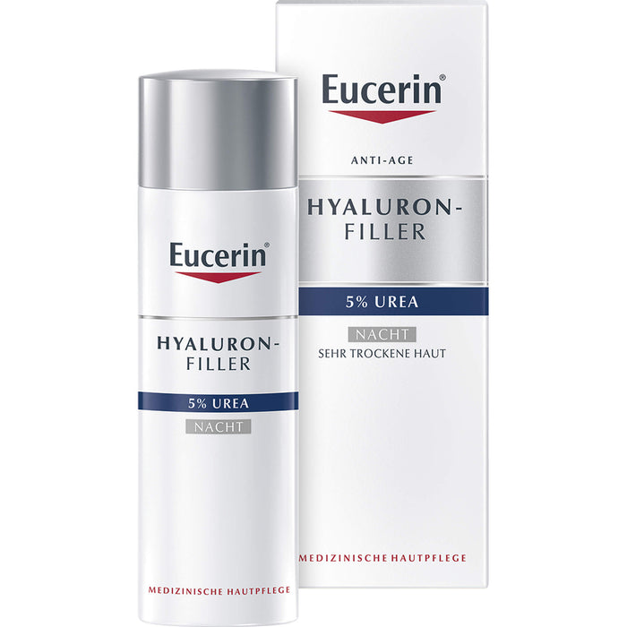 Eucerin Hyaluron-Filler 5% Urea Nacht Creme, 50 ml Crème