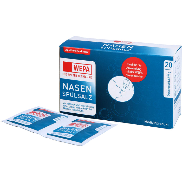 WEPA Nasenspülsalz Dosierbeutel, 20 pcs. Sachets