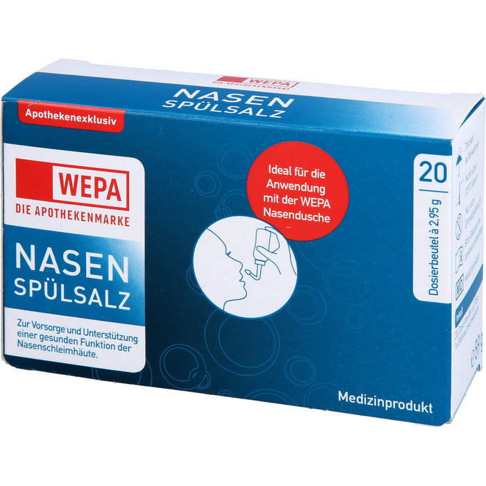 WEPA Nasenspülsalz Dosierbeutel, 20 St. Beutel