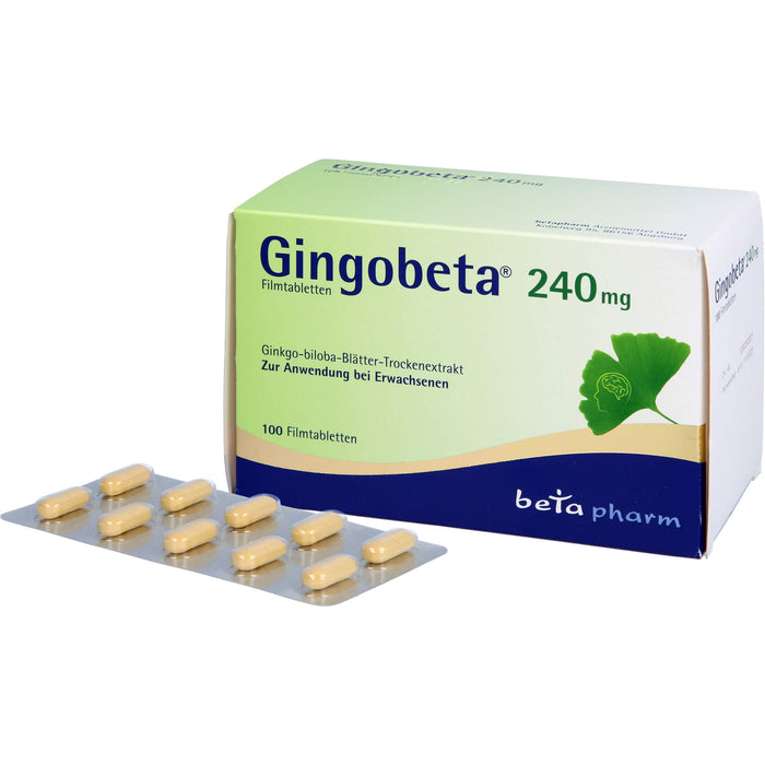 Gingobeta 240 mg Filmtabletten, 100 St FTA