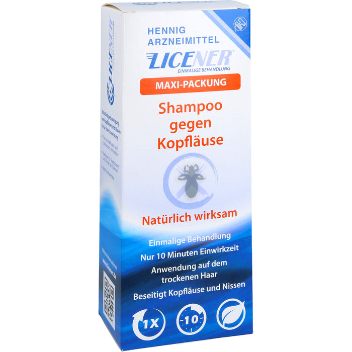 LICENER Maxi-Packung Shampoo gegen Kopfläuse und Nissen, 200 ml Shampoing