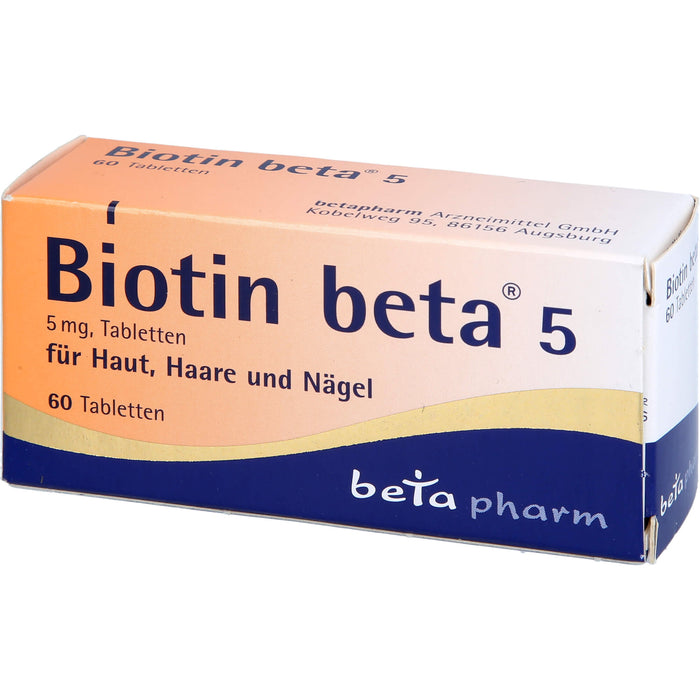 Biotin beta 5, 5 mg, Tabletten, 60 St TAB