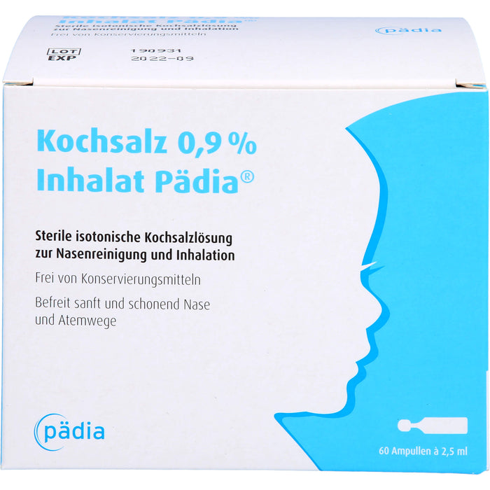 Kochsalz 0,9 % Inhalat Pädia, 60 pc Ampoules