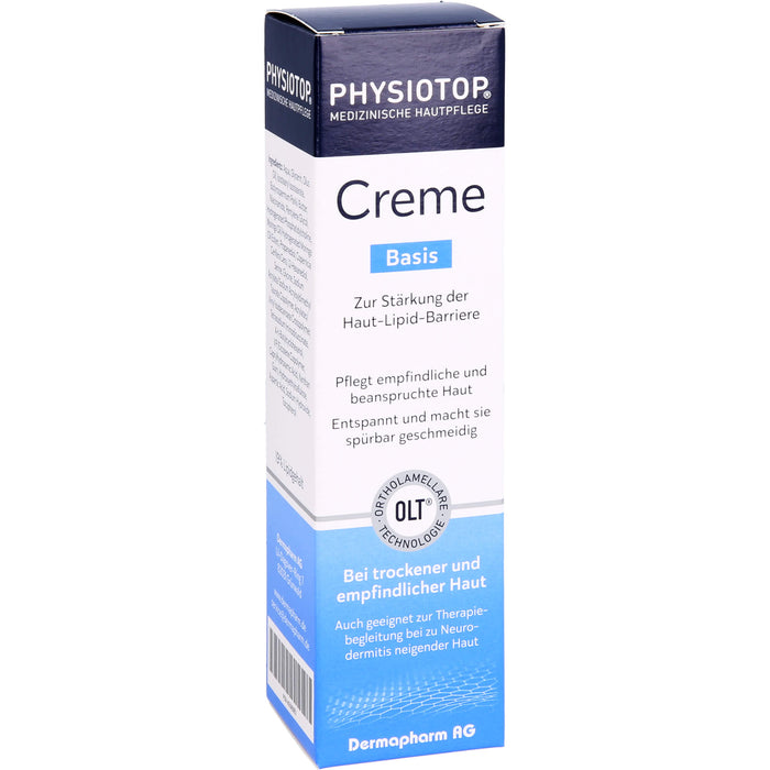 Physiotop Basis Creme zur Stärkung der Haut-Lipid-Barriere pflegt beanspruchte und empfindliche Haut, 75 ml Creme