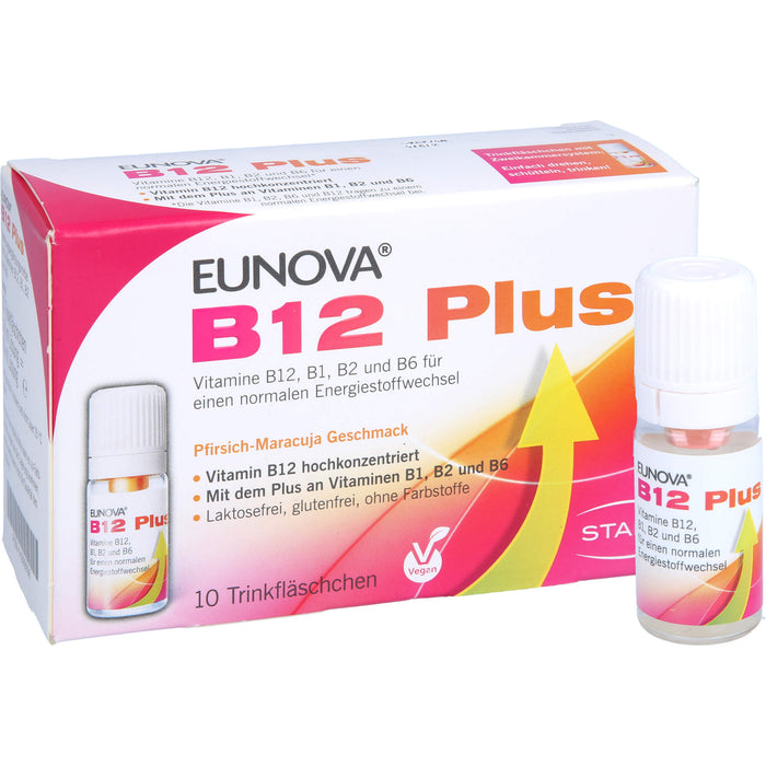 EUNOVA B12 Plus Trinkfläschchen, 10 pc Ampoules