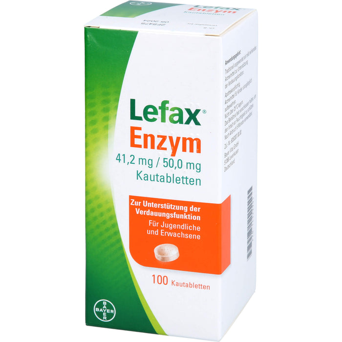 Lefax Enzym, 41,2 mg / 50 mg Kautablette, 100 pc Tablettes