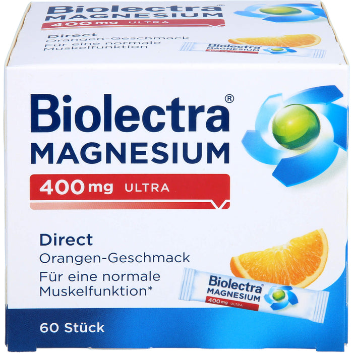 Biolectra Magnesium 400 mg ultra direct Sticks, 60 St. Beutel