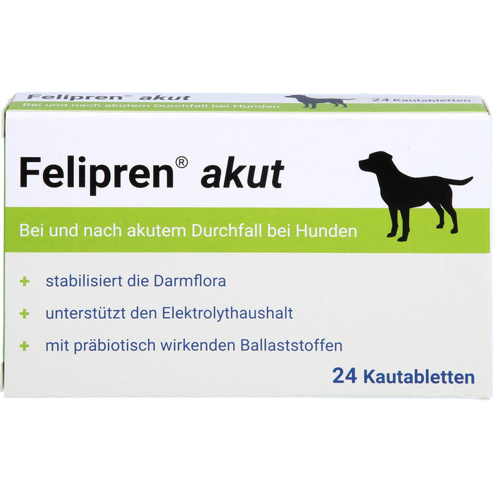 Felipren akut Kautabletten bei und nach akutem Durchfall von Hunden, 24 pcs. Tablets