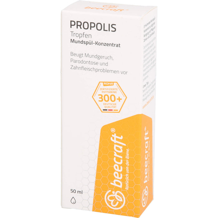 beecraft Propolis Tropfen Mundspül-Konzentrat, 50 ml Solution