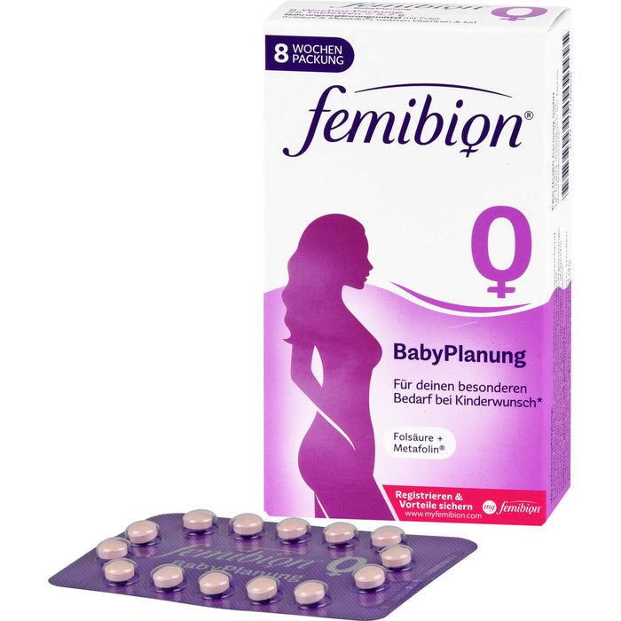 Femibion 0 Babyplanung Folsäure + Metafolin Tabletten, 56 pcs. Tablets