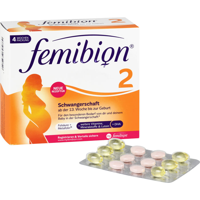 Femibion 2 Schwangerschaft Tabletten und Kapseln, 56 pcs. Tablets