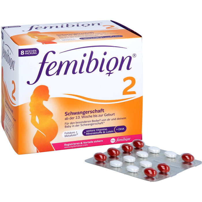 Femibion 2 Schwangerschaft Tabletten und Kapseln, 112 pc Tablettes