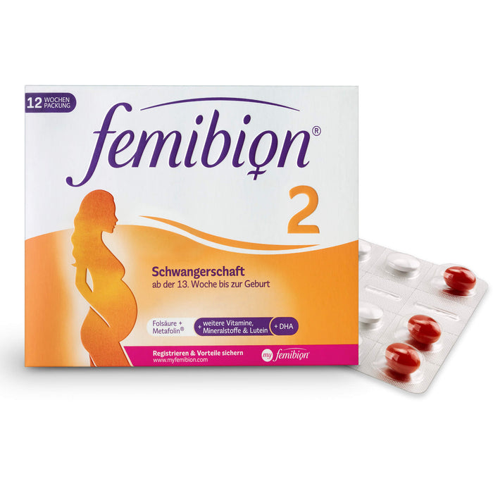 Femibion 2 Schwangerschaft Tabletten und Kapseln, 84 pcs. Tablets