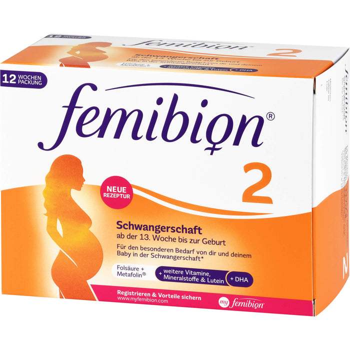 Femibion 2 Schwangerschaft Tabletten und Kapseln, 84 pc Tablettes