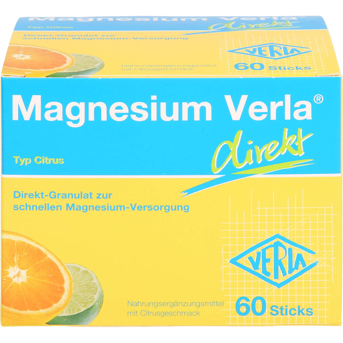 Magnesium Verla direkt Citrus Direkt-Granulat, 60 St. Beutel