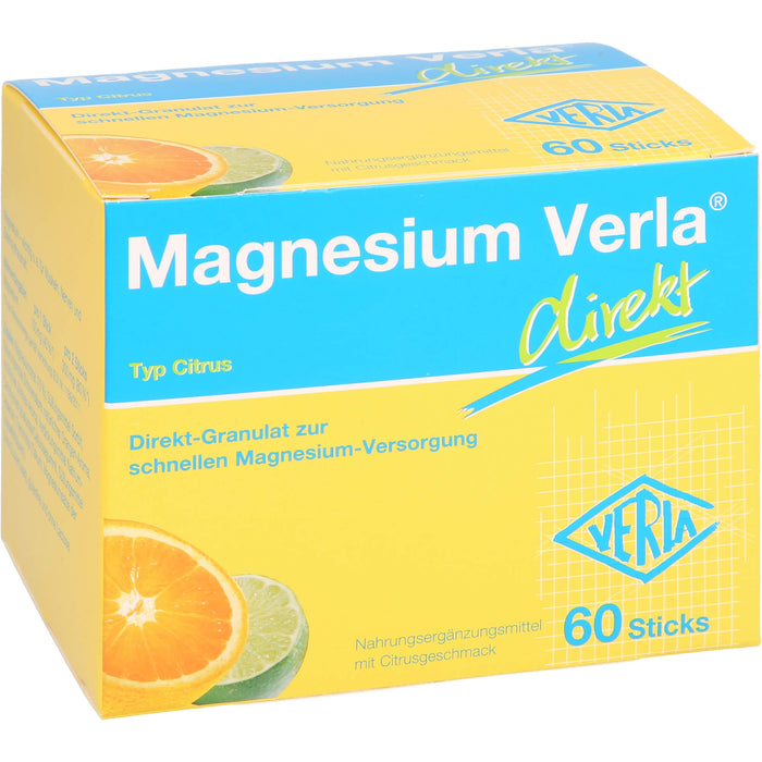 Magnesium Verla direkt Citrus Direkt-Granulat, 60 St. Beutel