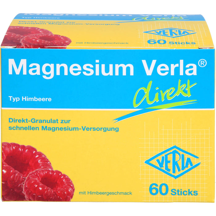 Magnesium Verla direkt, Direkt-Granulat, Himbeere, 60 St. Beutel