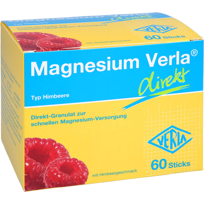 Magnesium Verla direkt, Direkt-Granulat, Himbeere, 60 St. Beutel