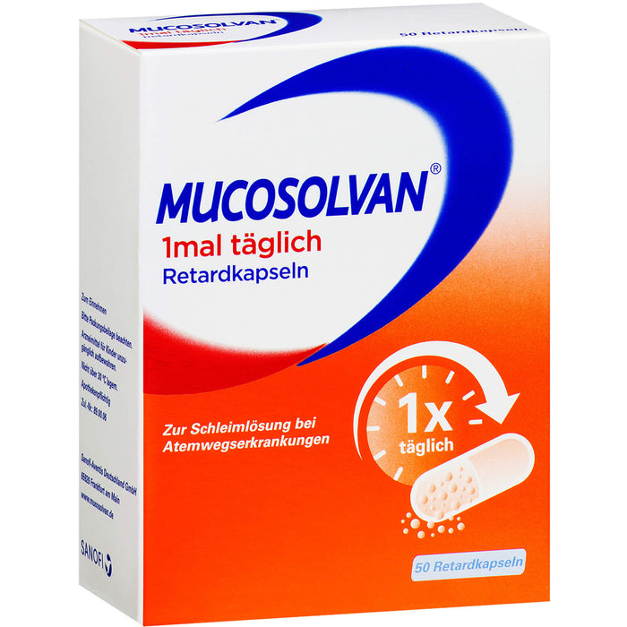 MUCOSOLVAN 1mal täglich Retardkapseln, 50 St. Kapseln