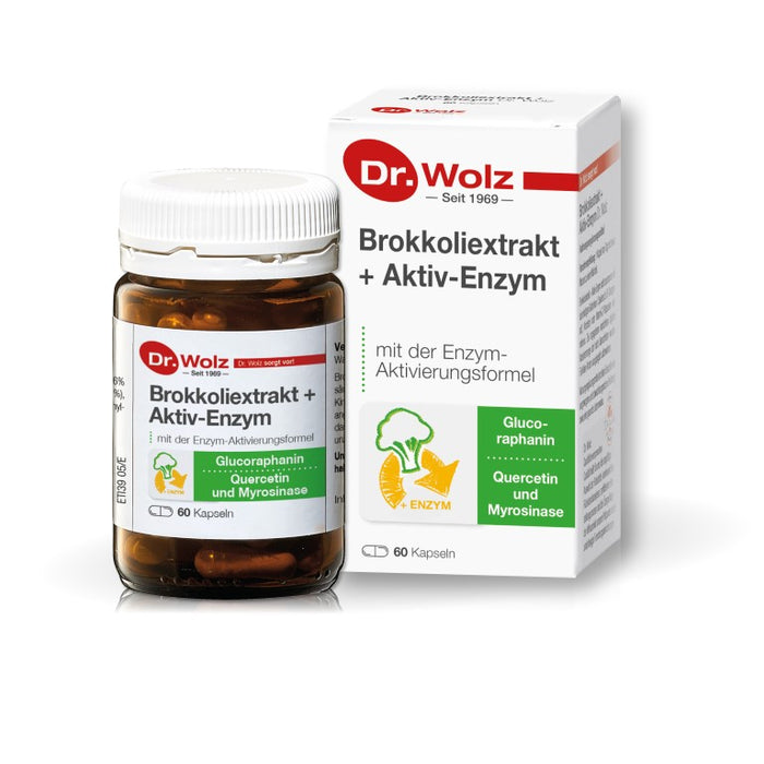 Dr. Wolz Brokkoliextrakt + Aktiv-Enzym Kapseln, 60 pcs. Capsules