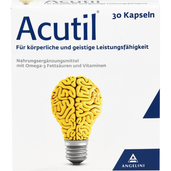 Acutil Kapseln für körperliche und geistige Leistungsfähigkeit, 30 pc Capsules