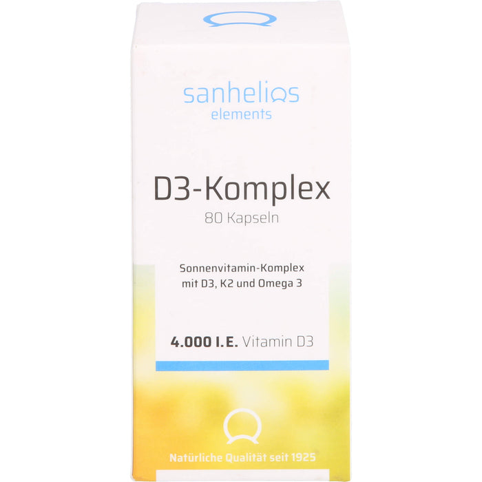 sanhelios Vitamin D3 Sonnenvit.-Komp.mit K2, 80 St KAP