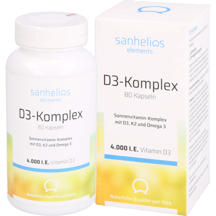 sanhelios Vitamin D3 Sonnenvit.-Komp.mit K2, 80 St KAP