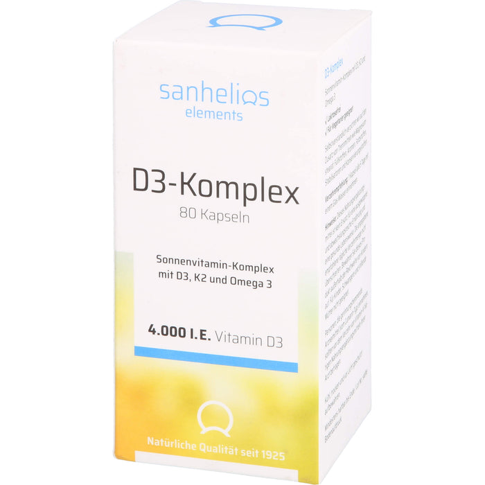 sanhelios Vitamin D3 Sonnenvit.-Komp.mit K2, 80 St KAP