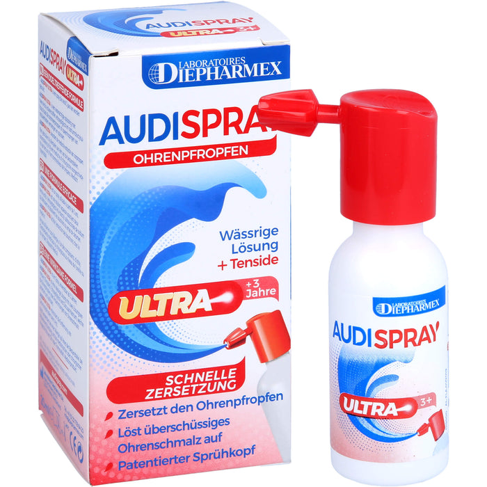 AUDISPRAY ULTRA, Ohrenpfropfen, 20 ml Lösung