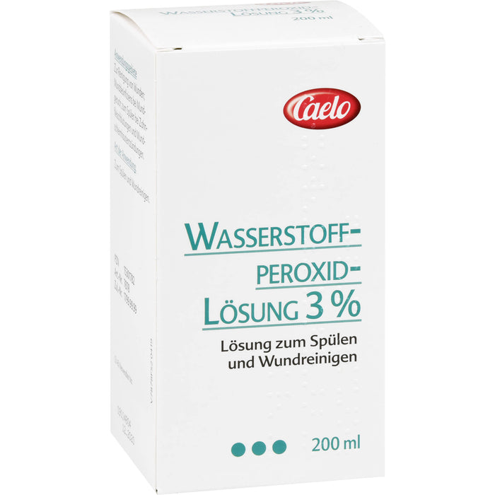 Caelo Wasserstoffperoxid 3 % Lösung Standard Zulassung, 200 ml Lösung