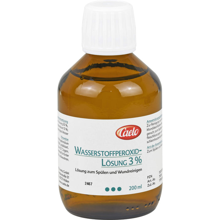 Caelo Wasserstoffperoxid 3 % Lösung Standard Zulassung, 200 ml Lösung