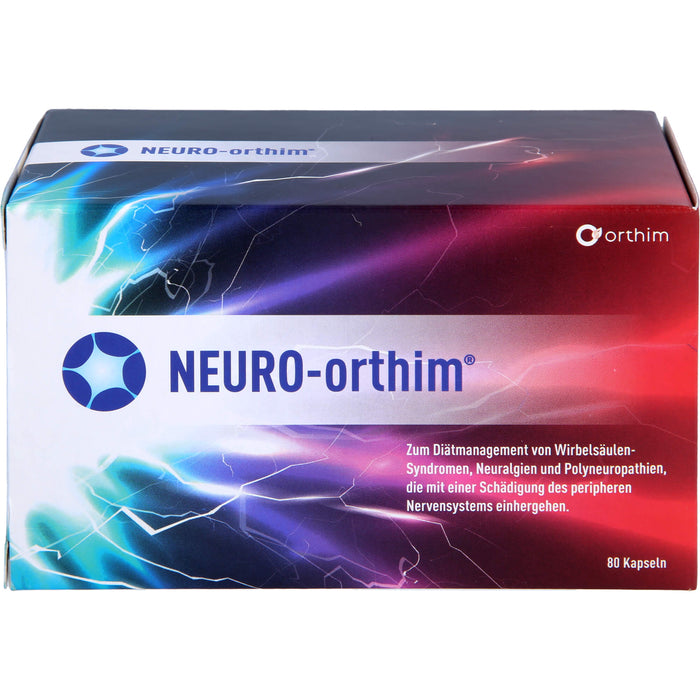 NEURO-orthim Kapseln bei Wirbelsäulensyndromen, Neuralgien und Polyneuropathien, 80 pcs. Capsules