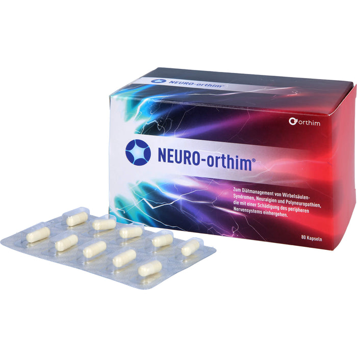 NEURO-orthim Kapseln bei Wirbelsäulensyndromen, Neuralgien und Polyneuropathien, 80 pcs. Capsules