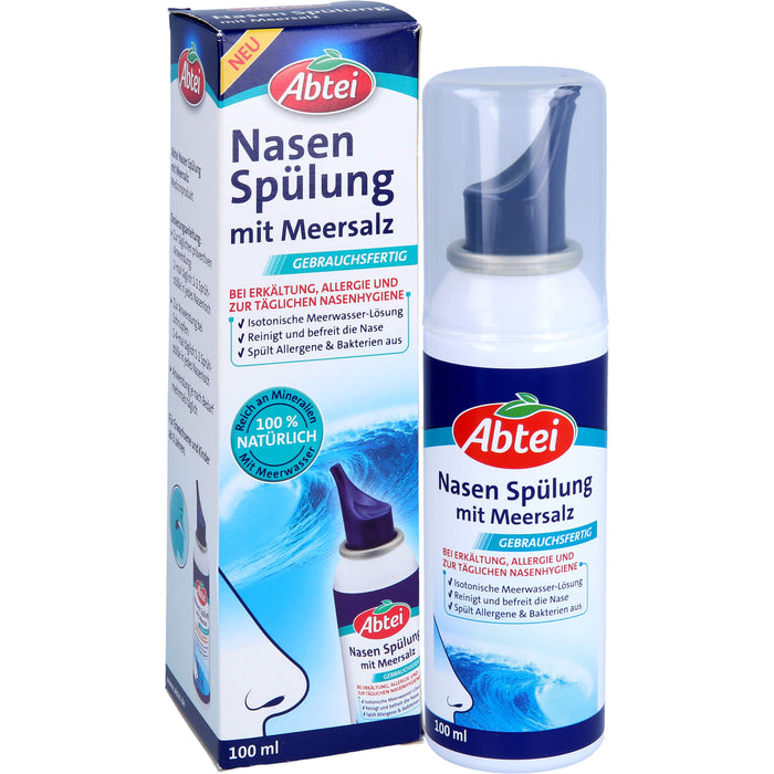 Abtei Nasen Spülung mit Meersalz, 100 ml Lösung