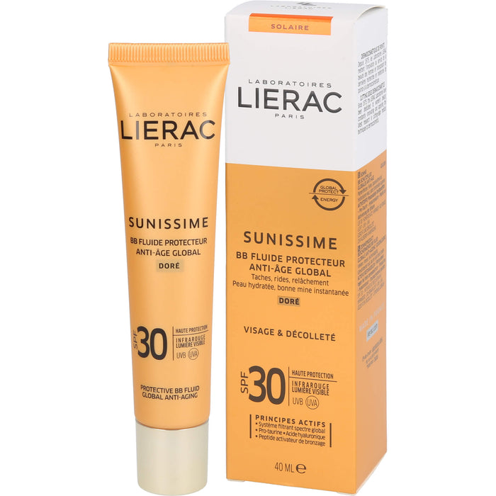 LIERAC SUNISSIME BB Schutzfluid DORE LSF30, 40 ml CRE