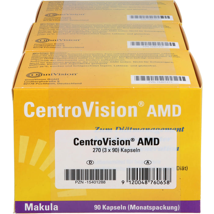 CentroVision AMD Kapseln bei altersbedingter Makuladegeneration, 270 pc Capsules