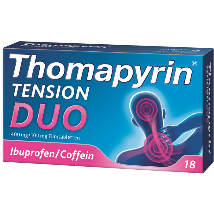 Thomapyrin Tension duo 400 Filmtabletten, 18 pc Tablettes