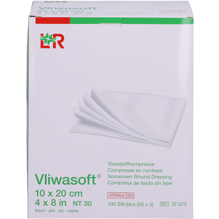 VLIWASOFT Vlieskompressen 10x20 cm steril 6l., 50X2 St KOM