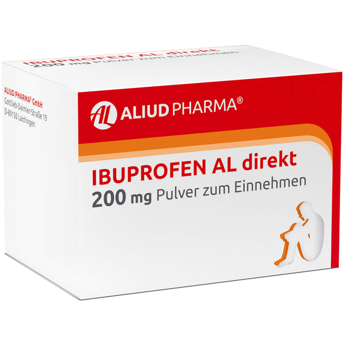 AL Ibuprofen direkt 200 mg Pulver bei Schmerzen und Fieber, 20 St. Pulver