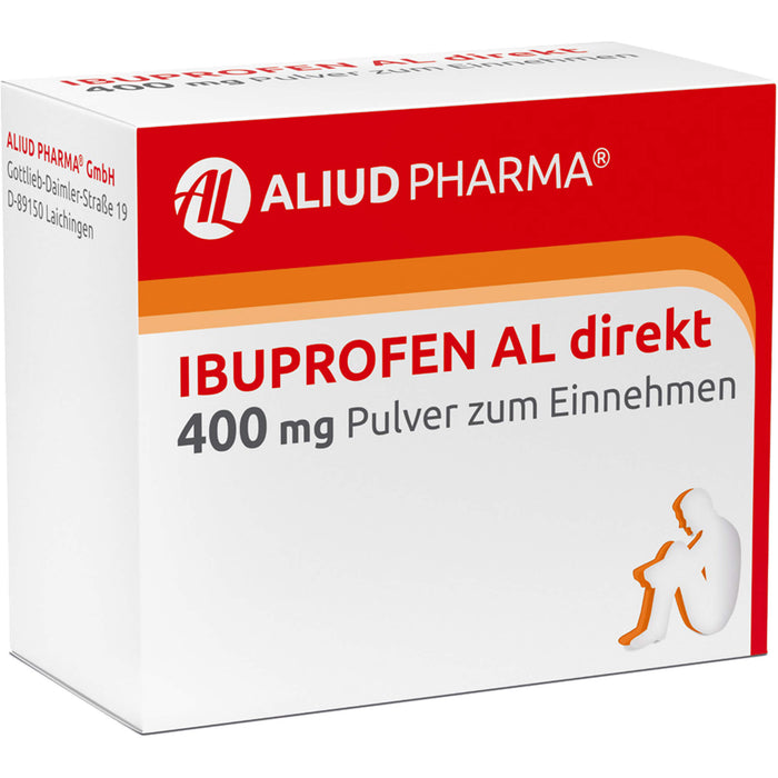 AL Ibuprofen direkt 400 mg Pulver bei Schmerzen und Fieber, 20 pcs. Powder