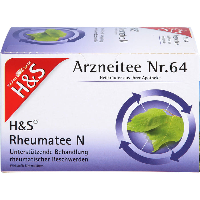 H&S Rheumatee N zur unterstützenden Behandlung rheumatischer Beschwerden, 20 pc Sac filtrant