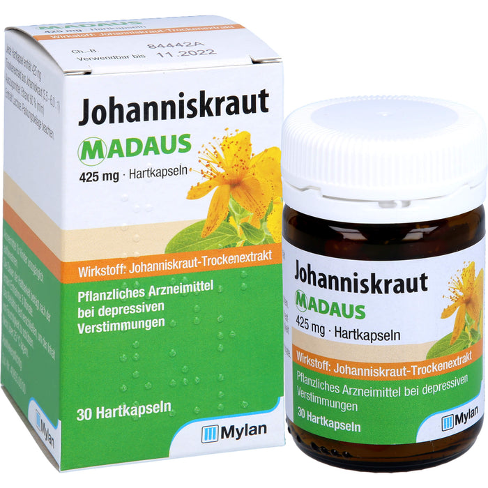 Johanniskraut MADAUS 425 mg Hartkapseln, 30 pcs. Capsules