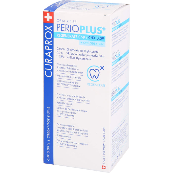 CURAPROX Perio Plus+ Regenerate Mundspülung, 200 ml Solution