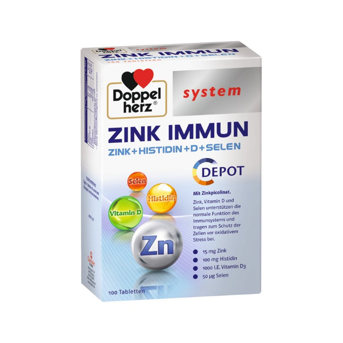 Doppelherz Zink Immun Depot system, 100 St TAB